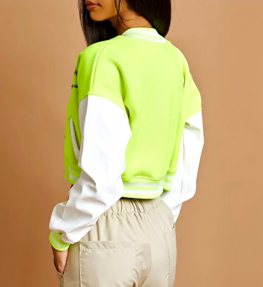 Crop Varsity Jacket -