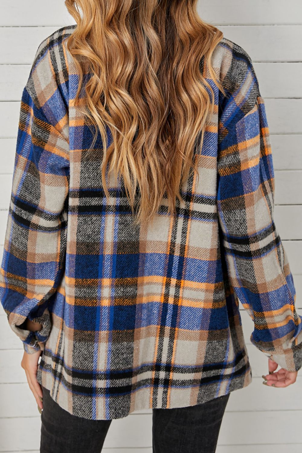 Plaid Pocketed Shacket -